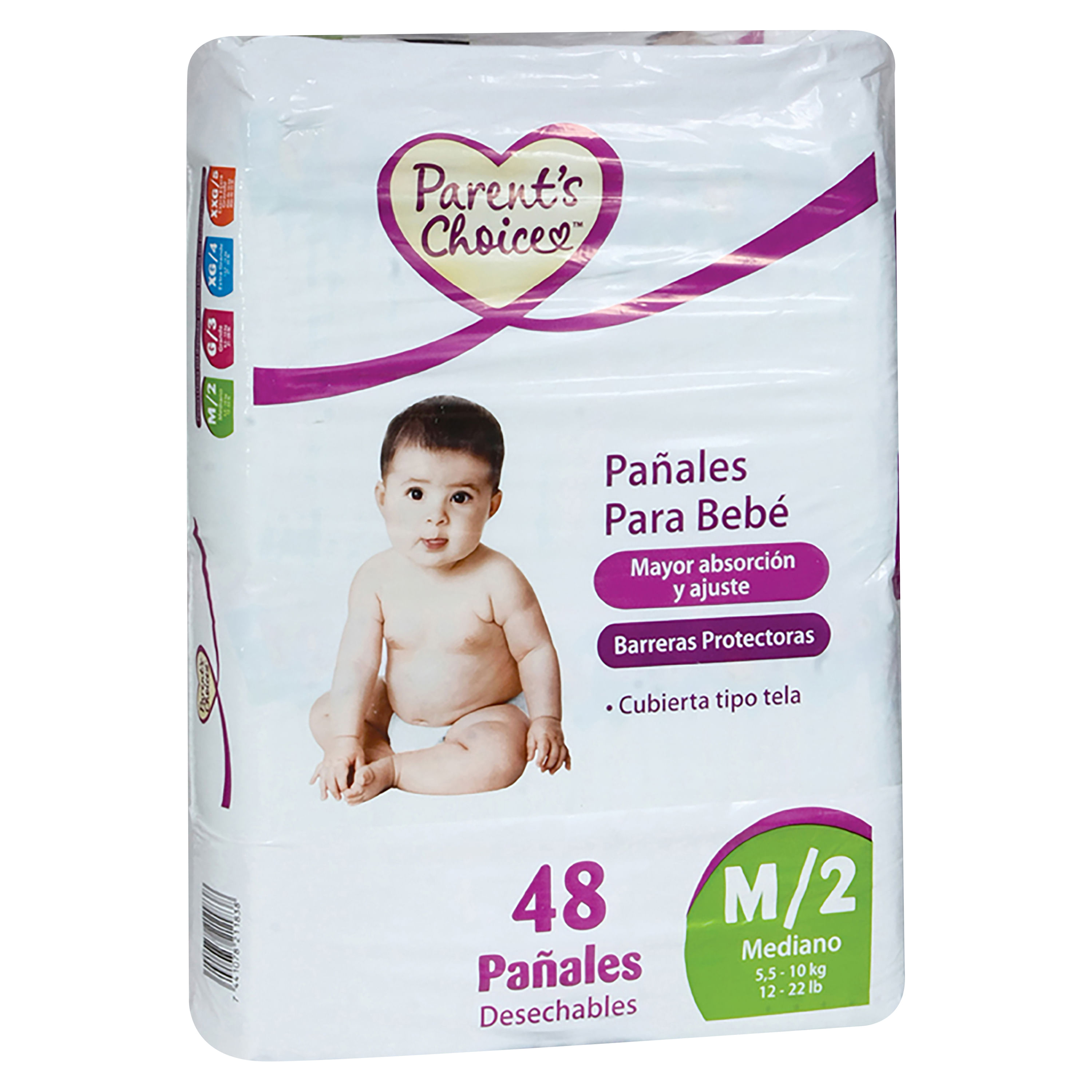 M Mark - Pañales para bebé, talla 2 (12-18 libras), 196 unidades con  toallas húmedas