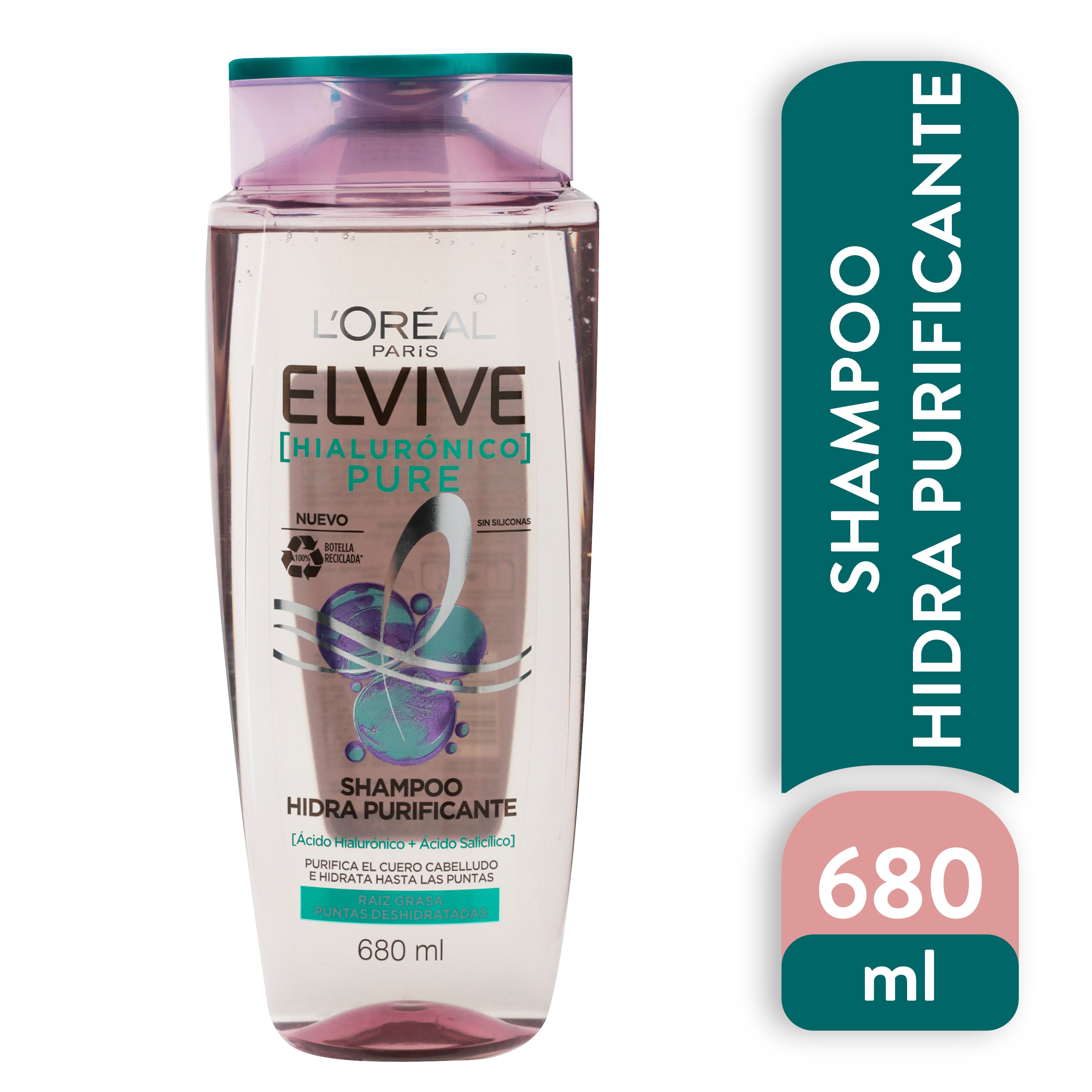 Shampoo Elvive Hidra Hialurónico, 680 ml.