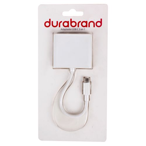 Adaptador Usb 3 en 1 Durbrand Tipo C