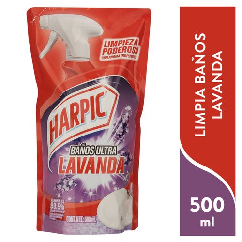 Desinfectante de Baños Harpic Lavanda Doy Pack 500 ml