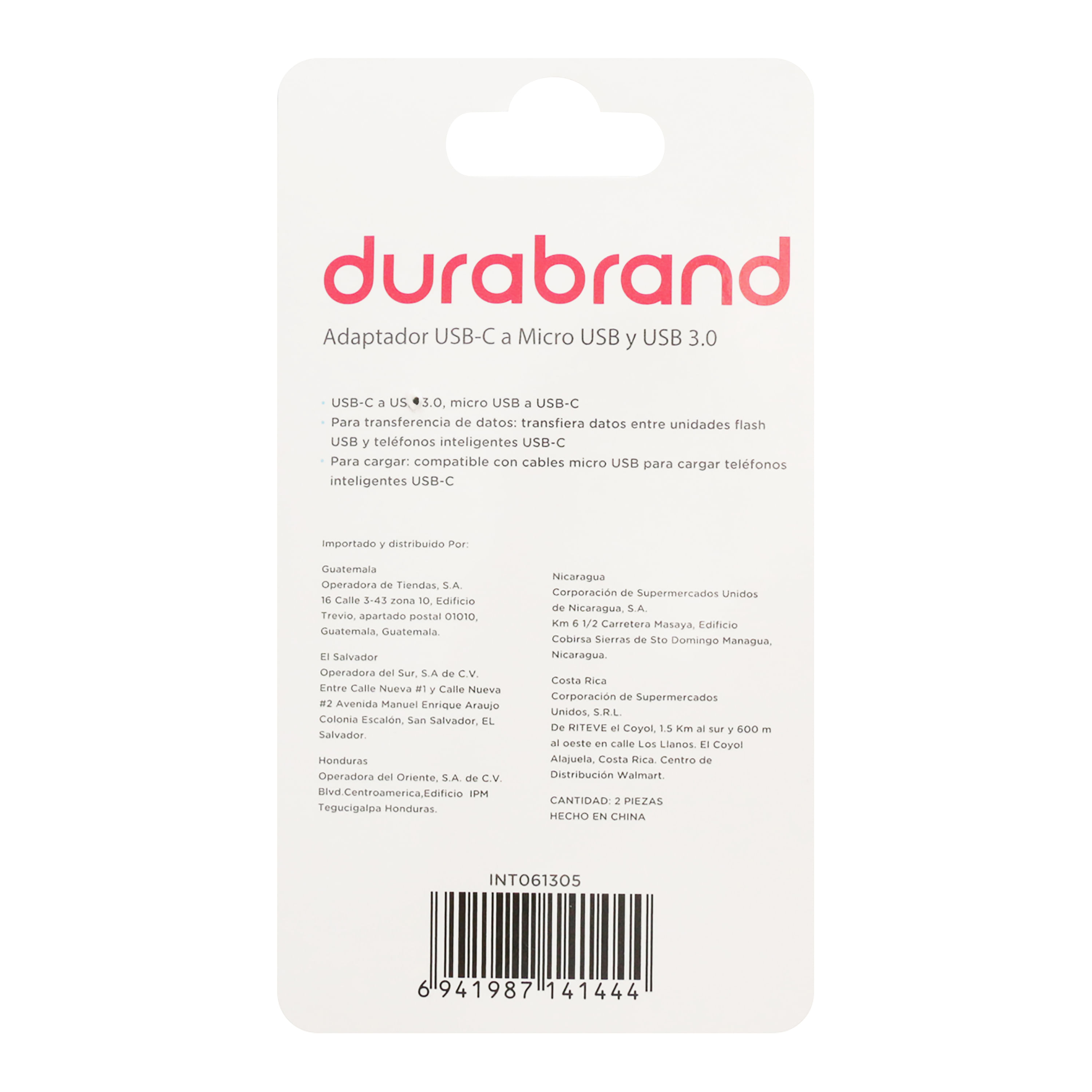 Comprar Adaptador Usb Durabrand C-A Usb 3.0 - Und