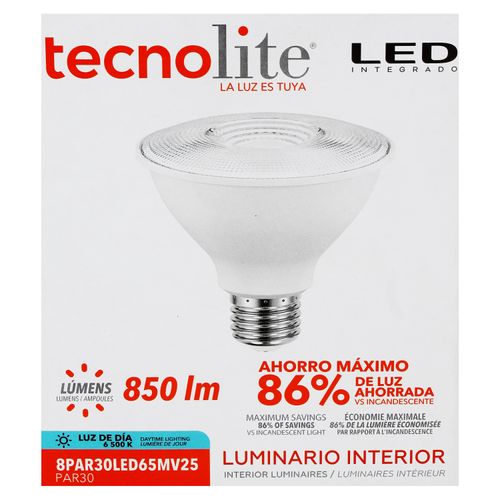 Lampara Tecnolite Led Par 30 8W 900Lm Color Frio