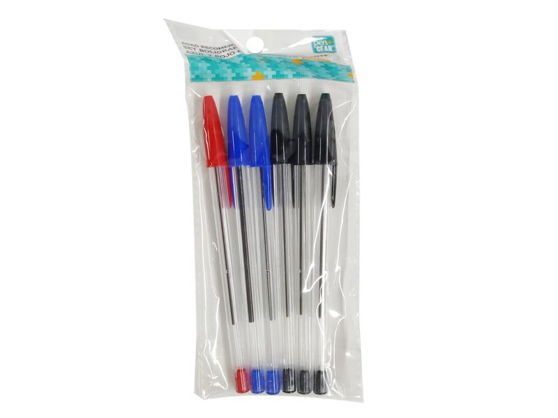 Set-de-lapiceros-Pen-Gear-Negro-azul-y-rojo-6-piezas-Modelo-PKA00206-2-19071