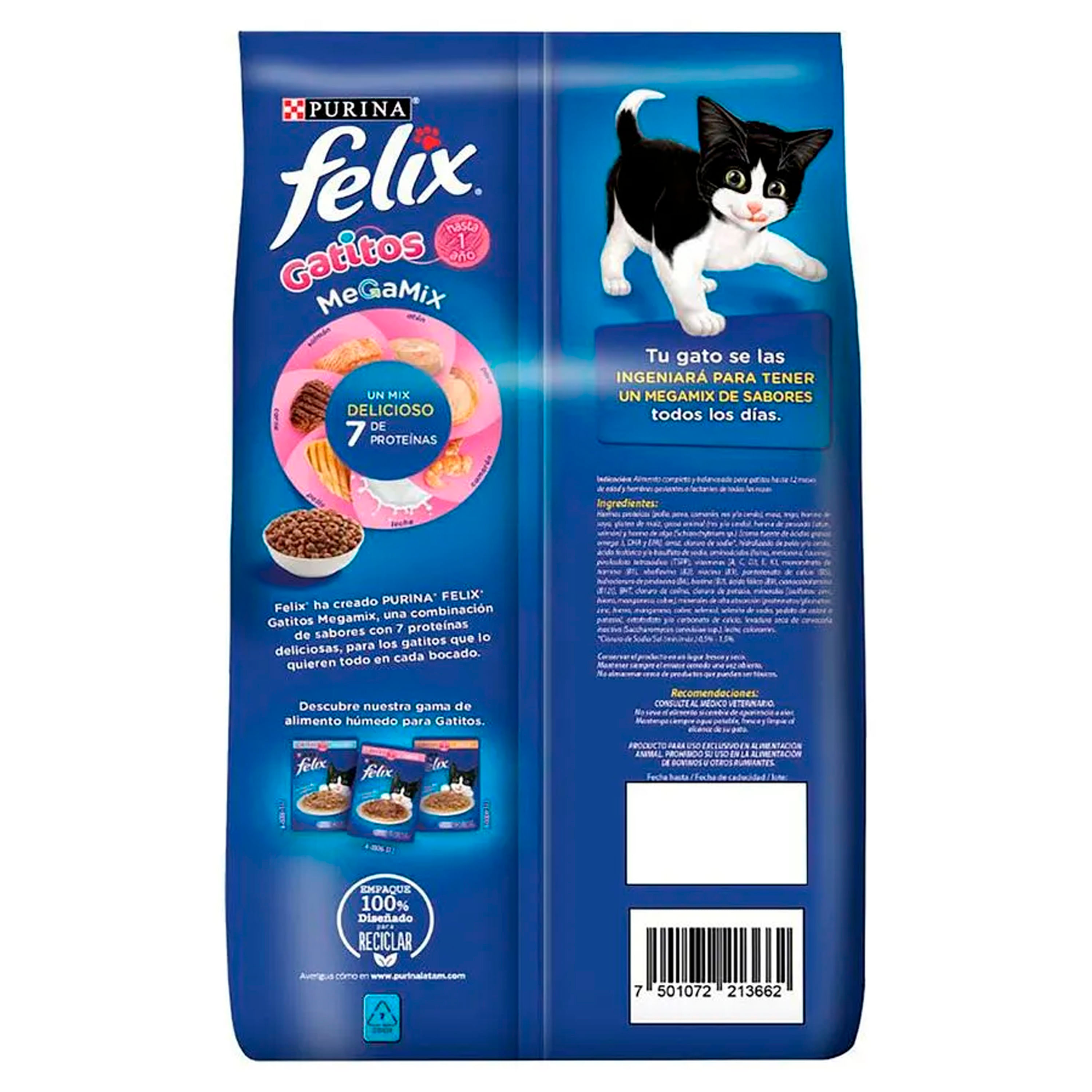 Comprar Alimento Gato Gatito Purina Felix Megamix -1.5kg | Walmart Honduras