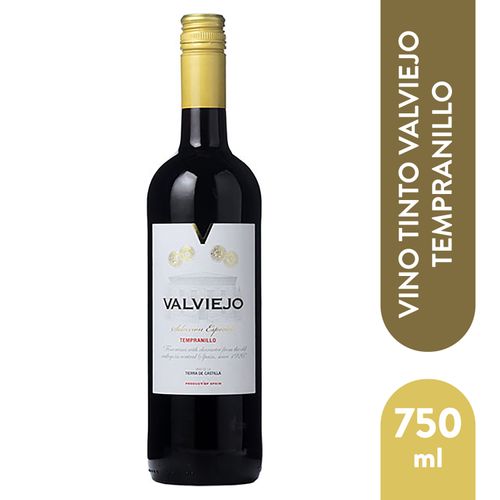 Vino Valviejo Tinto Tempranillo 750Ml