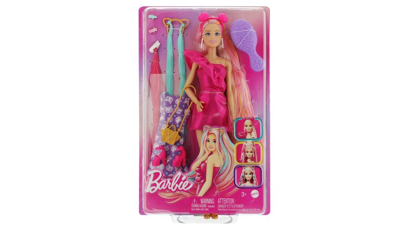 Barbie cabello de discount arcoiris