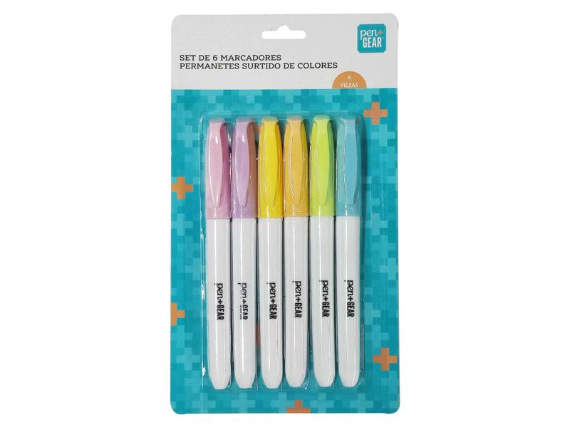 Set-6-Marcadores-Permanetes-Pen-Gear-Colores-Surtidos-unidad-2-29062