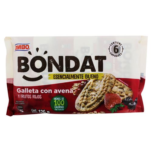 Galleta Bondat Frutos Rojos 6pk 126 Gr