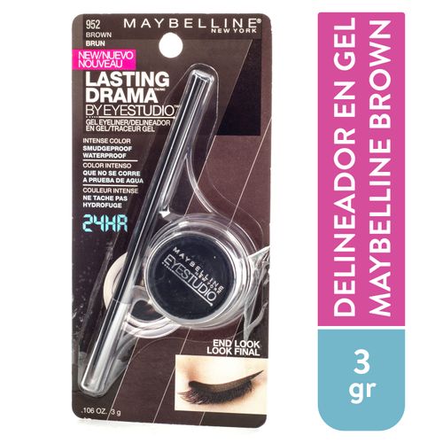 Delineador en gel Maybelline lasting drama tono negro - 3 g