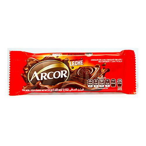 Tableta Arcor Chocolate Con Leche 52Gr