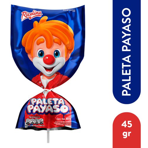 Paleta Ricolino Payaso Marshmallows Chocolate -45gr