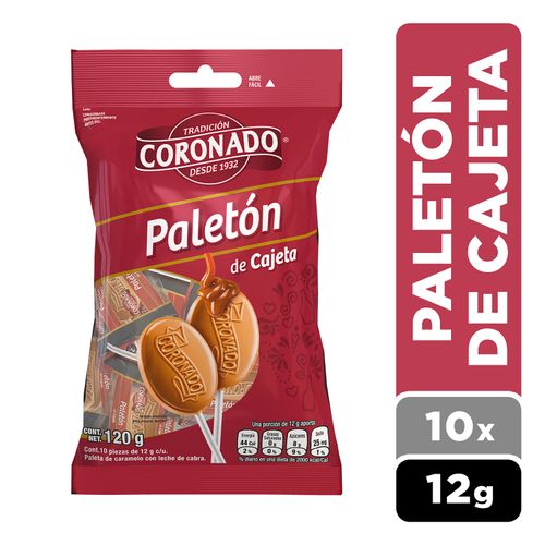 Paleton Cajeta Coronado 10 Piezas - 120gr