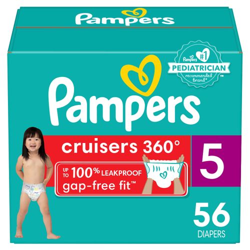 Pañales Pampers Cruisers 360° Pants Talla 5, 12kg - 56Uds