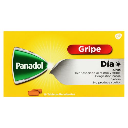 Panadol Gripe Dia 16 Tabletas