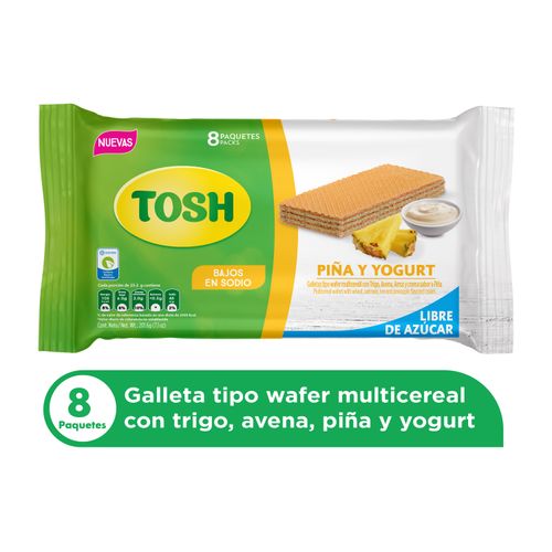 Galleta Wafle Tosh Piña Yogurt 201.6gr