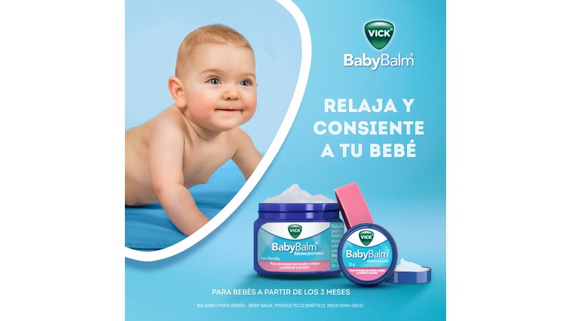 Vick BabyBalm Bálsamo para Bebés, 50 gr.