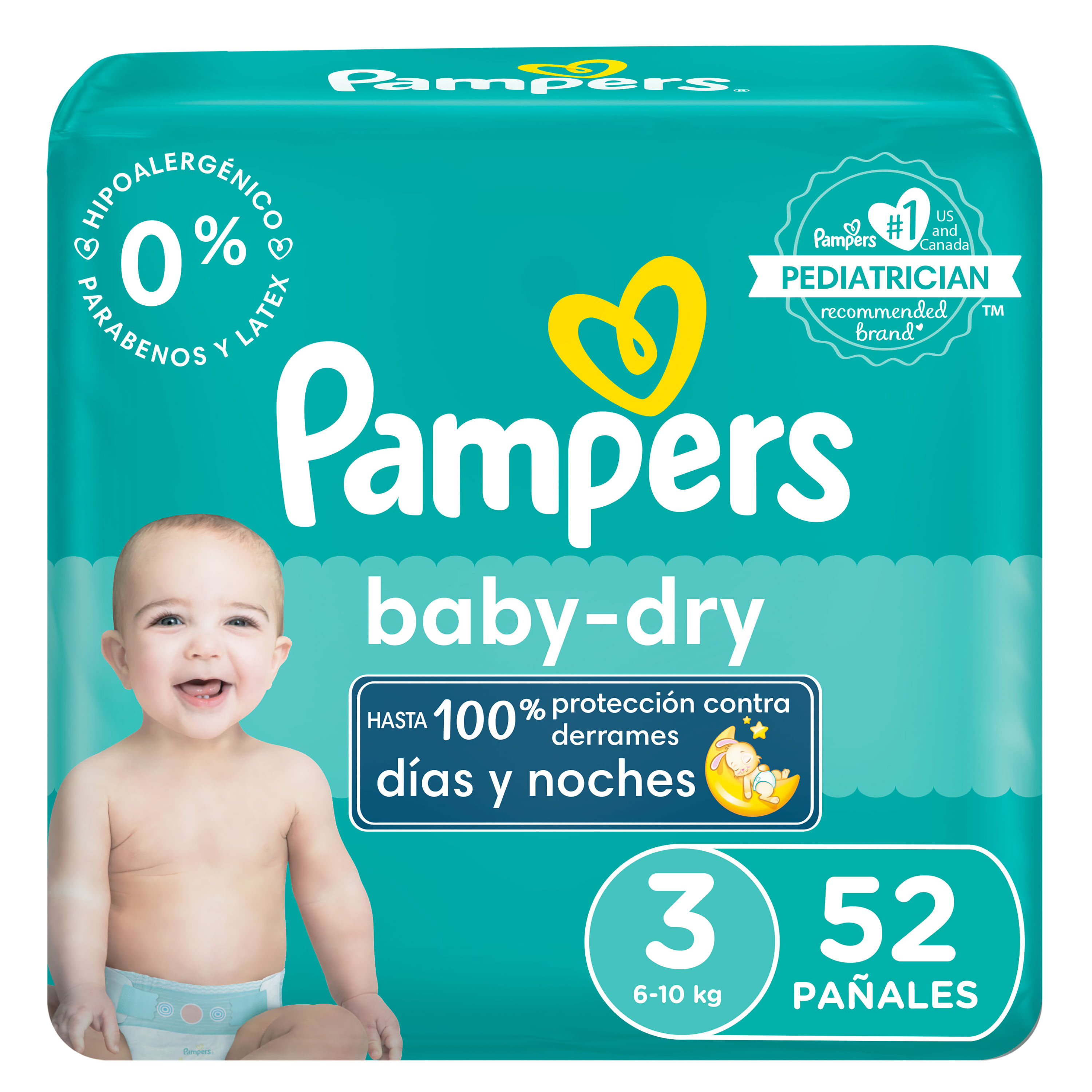 Pampers Baby Dry Pañal Talla 1 - Unidad a $1196
