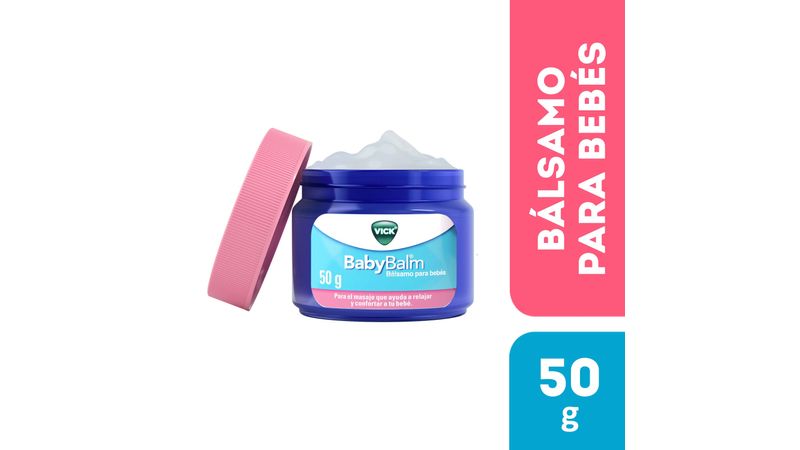 Vick BabyBalm Bálsamo Relajante Para Bebés Frasco x 50 gr