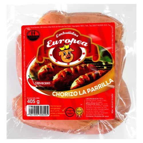 Chorizo picante Europea, la parrilla -405g