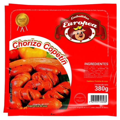 Chorizo Copetín Europea -380g