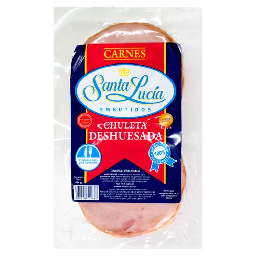 Chuleta Santa Lucia, deshuesada -Unidad
