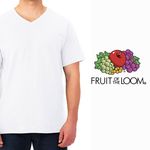 Camiseta-Fruit-Of-The-Loom-Cuello-V-color-blanco-Talla-XL-5-41032