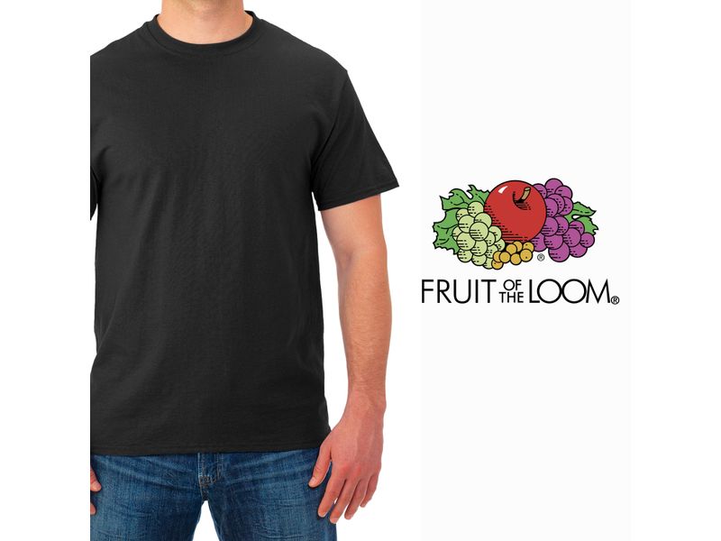 Camiseta-Fruit-Of-The-Loom-Cuello-Redondo-color-negro-Talla-XL-5-41035