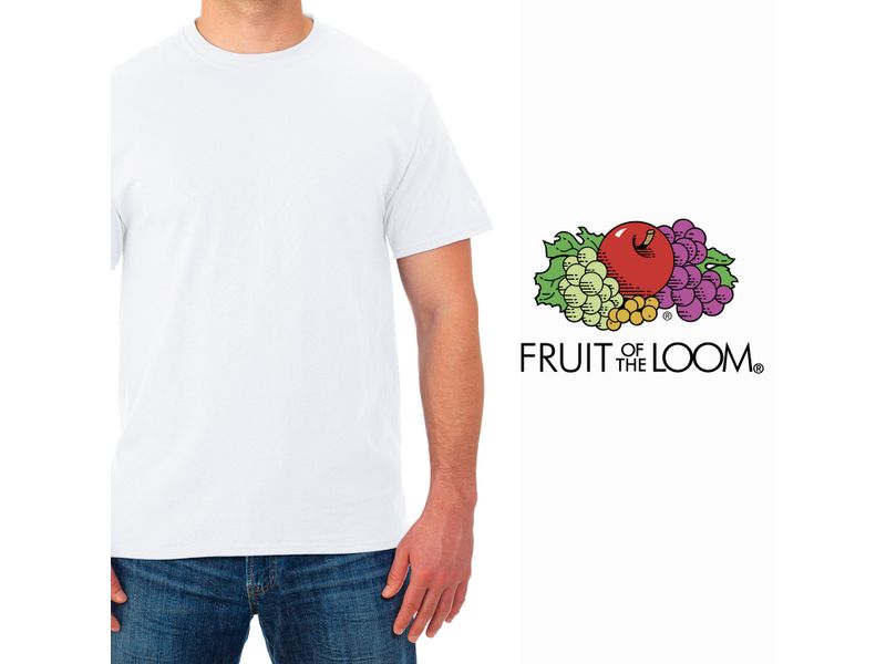 Camiseta-Fruit-Of-The-Loom-Cuello-Redondo-color-Blanco-Talla-M-5-41045