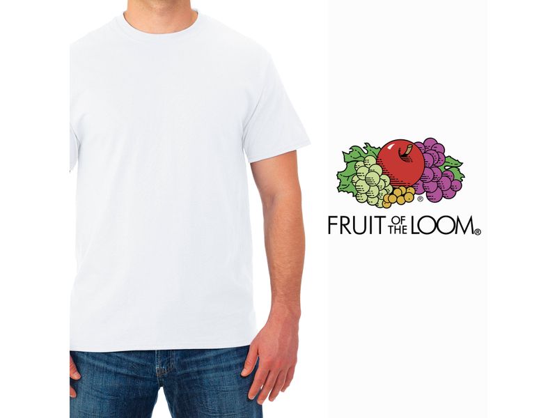 Camiseta-Fruit-Of-The-Loom-Cuello-Redondo-color-Blanco-Talla-XL-5-41047
