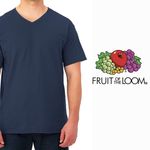 Camiseta-Fruit-Of-The-Loom-Cuello-V-color-azul-Talla-XL-5-41055