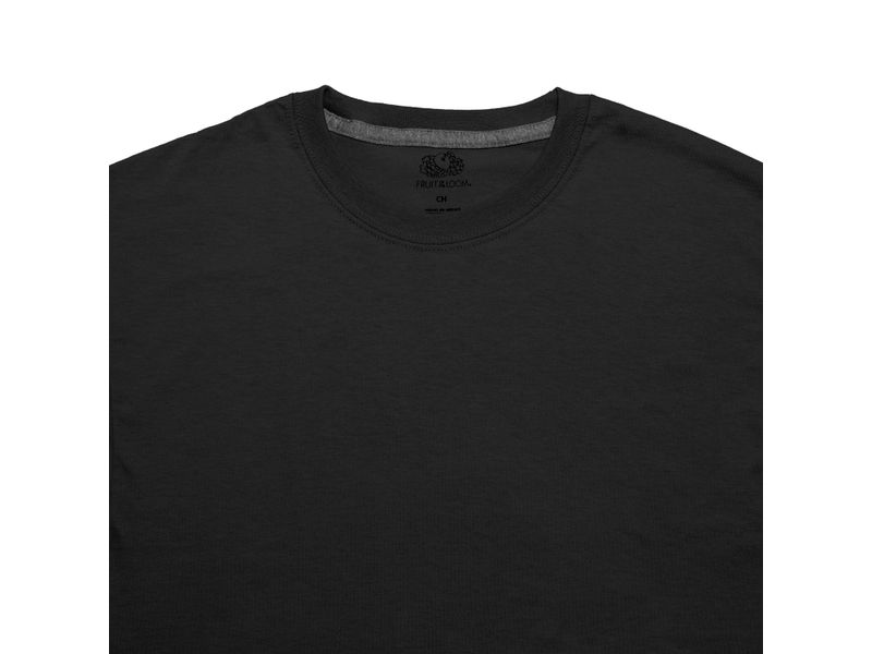 Camiseta-Fruit-Of-The-Loom-Cuello-Redondo-color-negro-Talla-S-3-41033