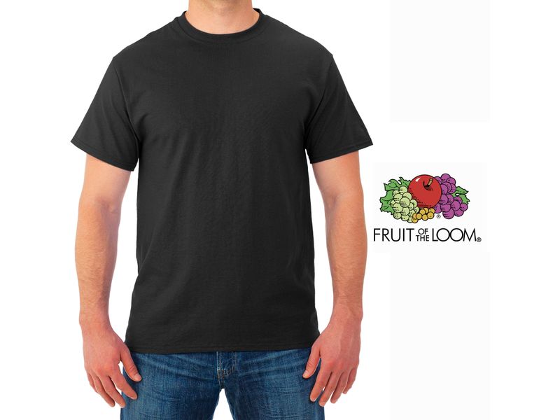 Camiseta-Fruit-Of-The-Loom-Cuello-Redondo-color-negro-Talla-S-4-41033