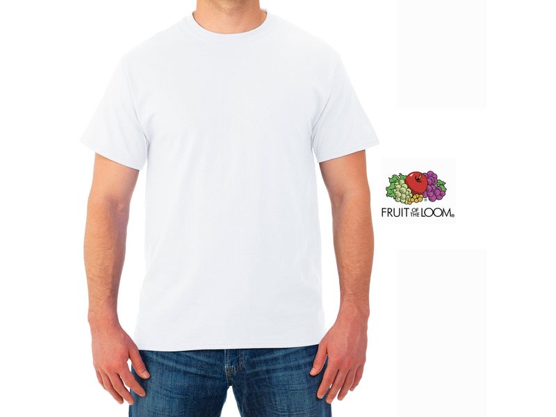 Camiseta-Fruit-Of-The-Loom-Cuello-Redondo-color-Blanco-Talla-S-4-41044