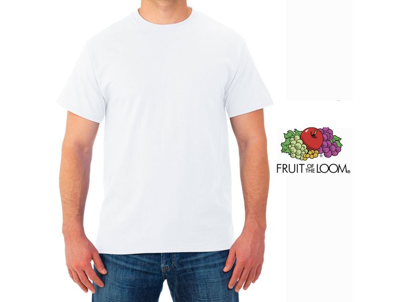 Camiseta-Fruit-Of-The-Loom-Cuello-Redondo-color-Blanco-Talla-L-4-41046