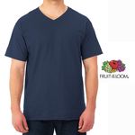 Camiseta-Fruit-Of-The-Loom-Cuello-V-color-azul-Talla-L-4-41054