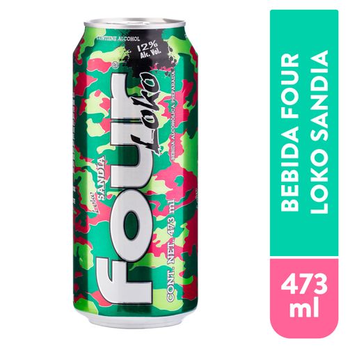 Bebida Four Loko De Sandia- 473 ml