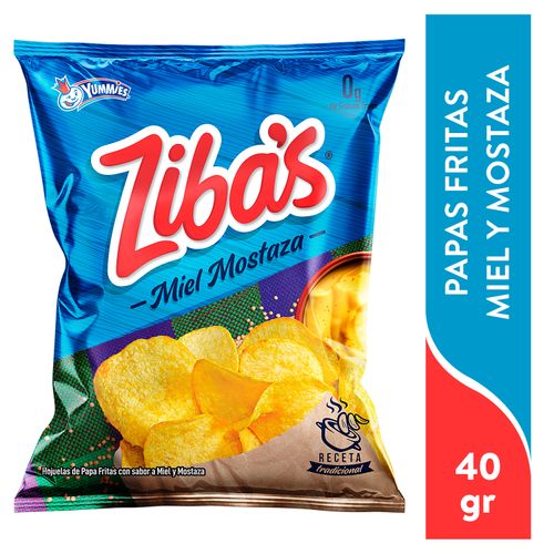 Snack Yummies Zibas Papa Mostaza Miel-40gr