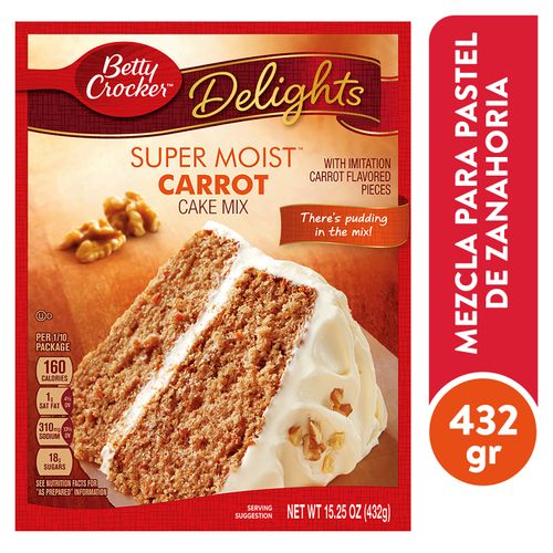 Harina Betty Crocker para Pastel Carrot 432gr