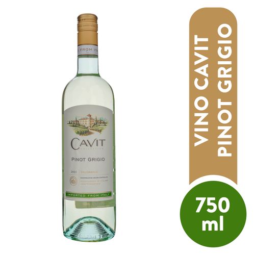 Vino Blanco Cavit Pinot Grigio 750ml