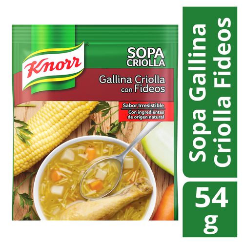 Sopa Gallina Criolla Knorr 54Gramos