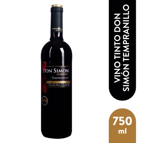 Vino Tinto Don Simon Tempranillo- 750 ml