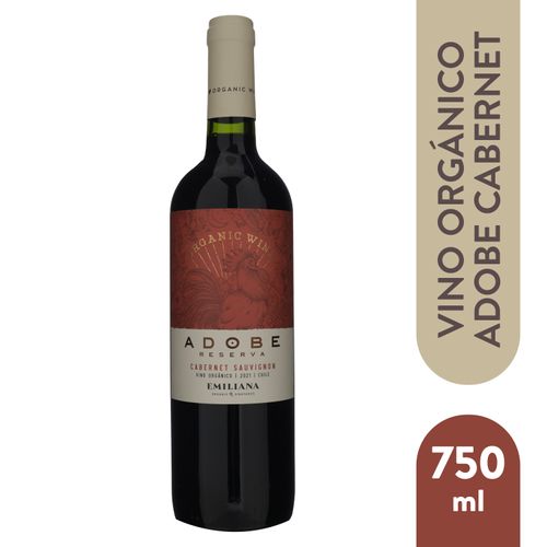 Vino Adobe Caberne Savignon Organico - 750ml