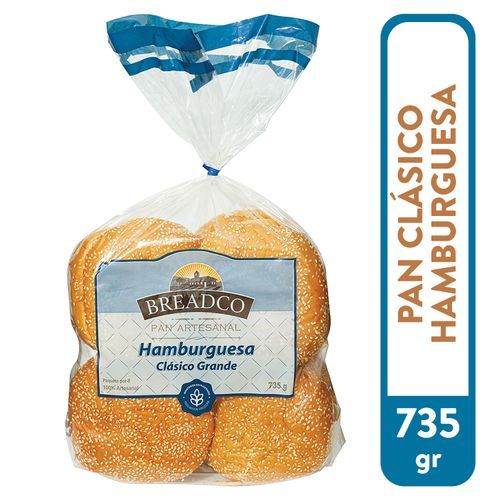 Pan Breadco  Para Hamburguesa Con Ajonjoli - 735 g