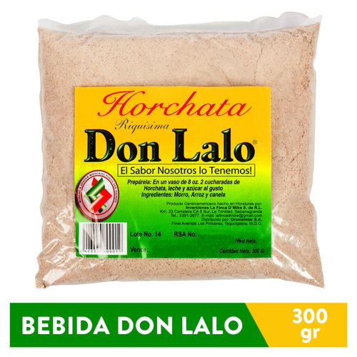 Bebida Don Lalo En Polvo Pinol 300Gramos