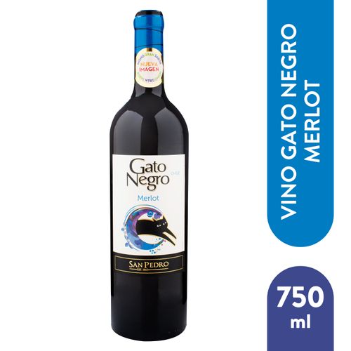 Vino Gato Negro Merlot 750ml