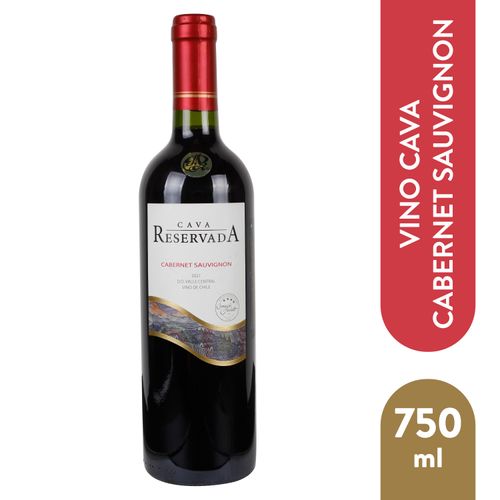 Vino Tinto Cava Reservada Cabernet 750ml