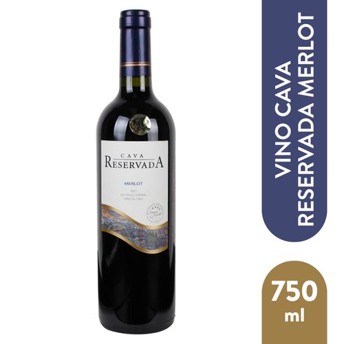 Vino Tinto Cava Reservada Merlot 750ml