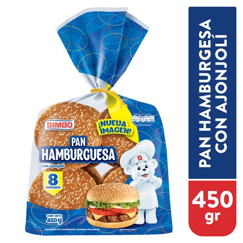 Pan Bimbo Boller Hamburguesa Bimbollo - 450gr