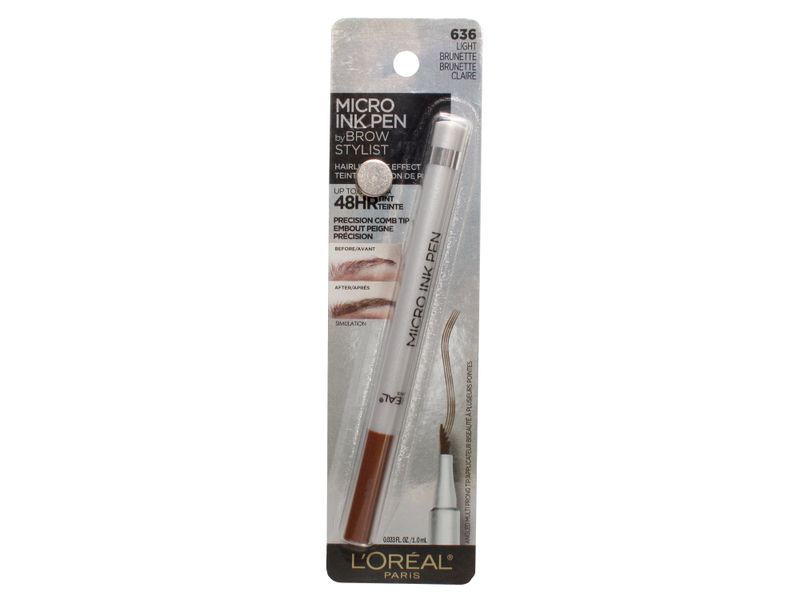 L-piz-De-Tinta-Para-Cejas-L-Or-al-Paris-Micro-Ink-Pen-Semipermanente-Light-Brunette-1-0gr-2-24285