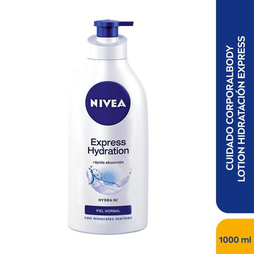 Crema Nivea Corporal Humectante Express Hidration-1000 ml